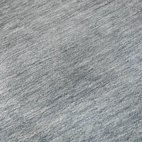 8' Blue And Gray Ombre Washable Round Rug With UV Protection Photo 9