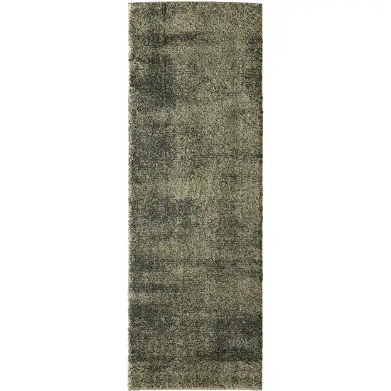 7' Blue And Ivory Abstract Area Rug Photo 2