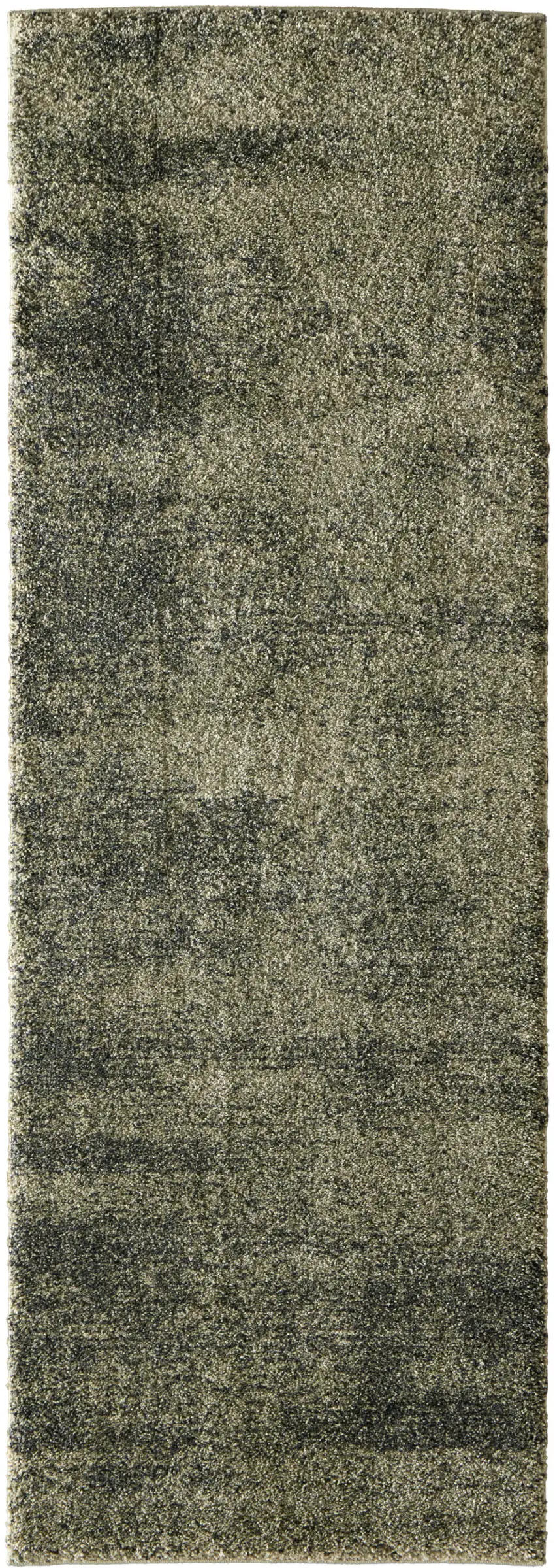 7' Blue And Ivory Abstract Area Rug Photo 2