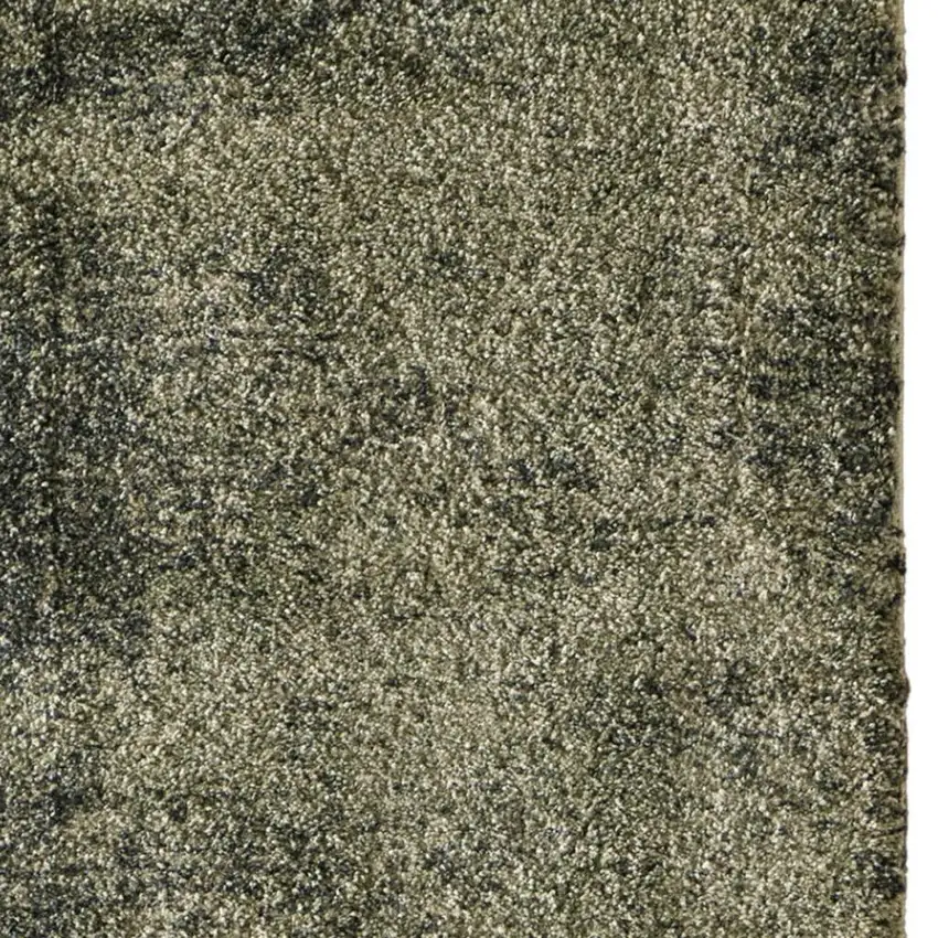 7' Blue And Ivory Abstract Area Rug Photo 3