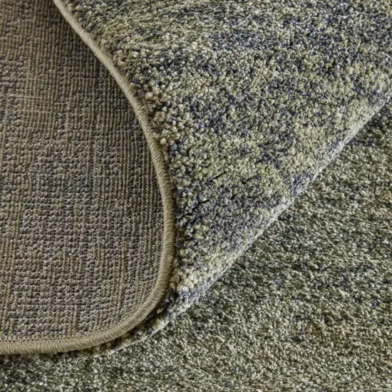 7' Blue And Ivory Abstract Area Rug Photo 9