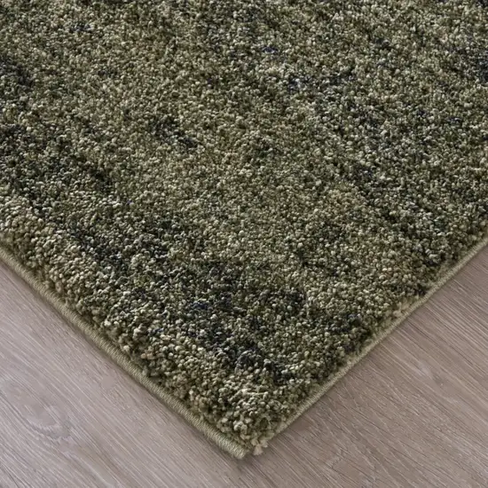 7' Blue And Ivory Abstract Area Rug Photo 6