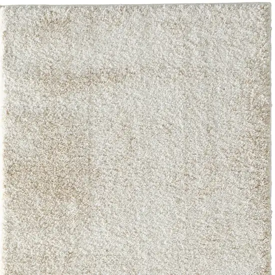 7' Blue And Ivory Abstract Area Rug Photo 4