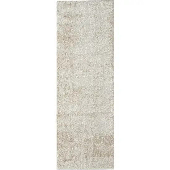 7' Blue And Ivory Abstract Area Rug Photo 2