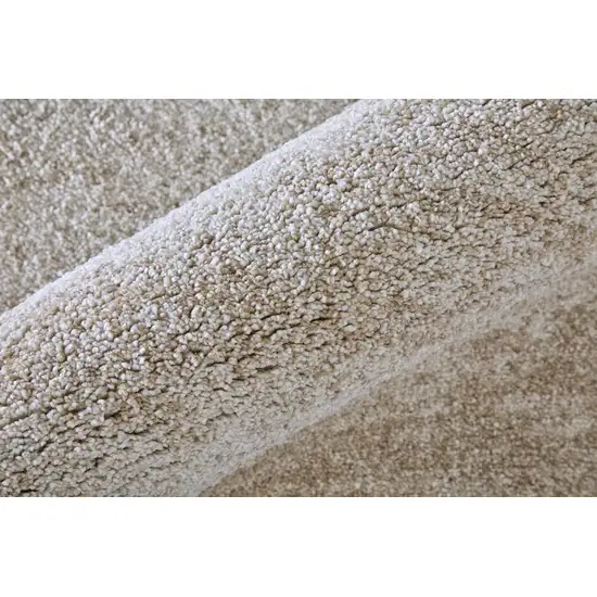 7' Blue And Ivory Abstract Area Rug Photo 8