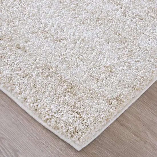 7' Blue And Ivory Abstract Area Rug Photo 7