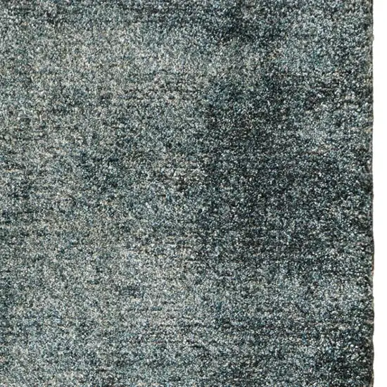 7' Blue And Ivory Abstract Area Rug Photo 3