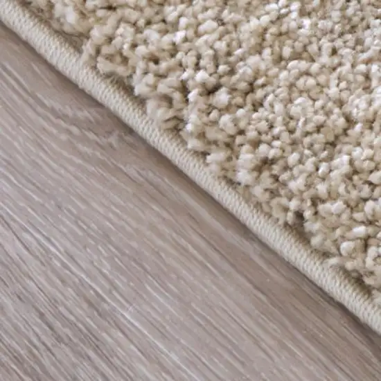 7' Blue And Ivory Abstract Area Rug Photo 3