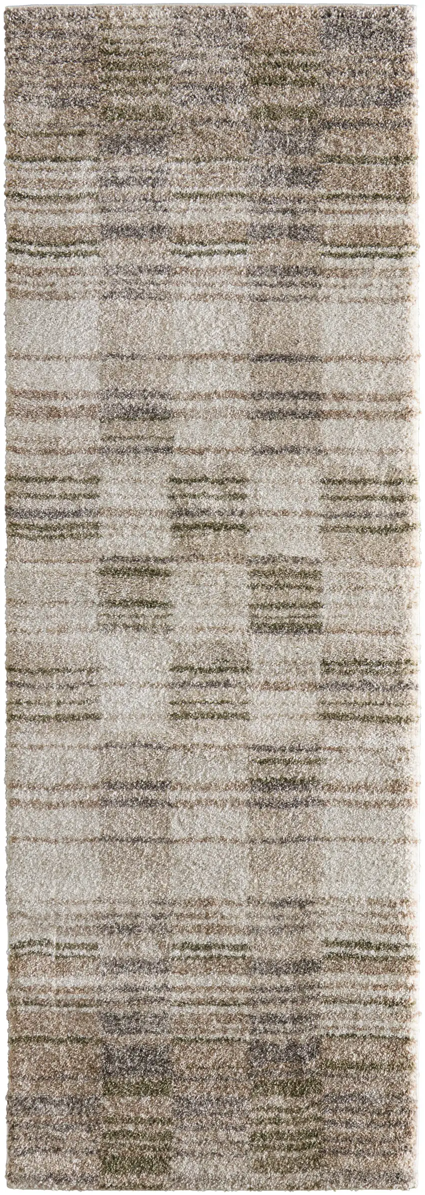 7' Blue And Ivory Geometric Area Rug Photo 2