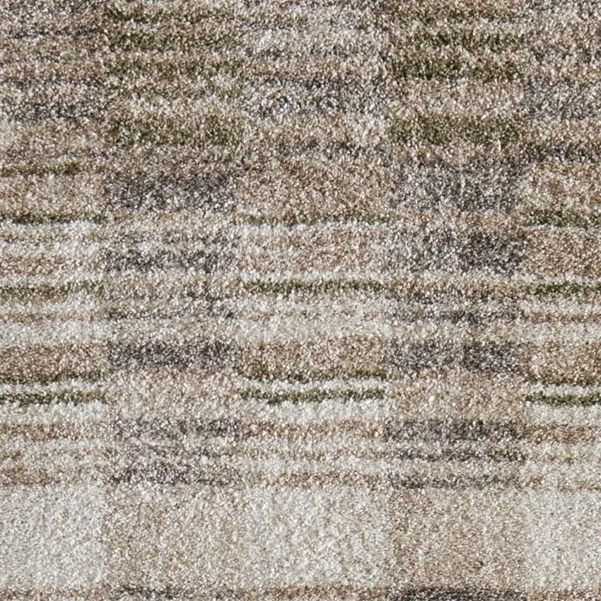 7' Blue And Ivory Geometric Area Rug Photo 3