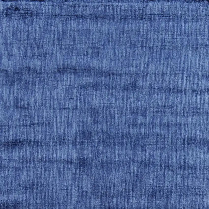 8' Blue Chevron Hand Woven Runner Rug Photo 6