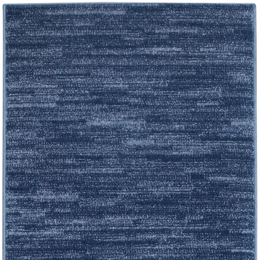 10' Blue Indoor Outdoor Runner Rug Photo 4