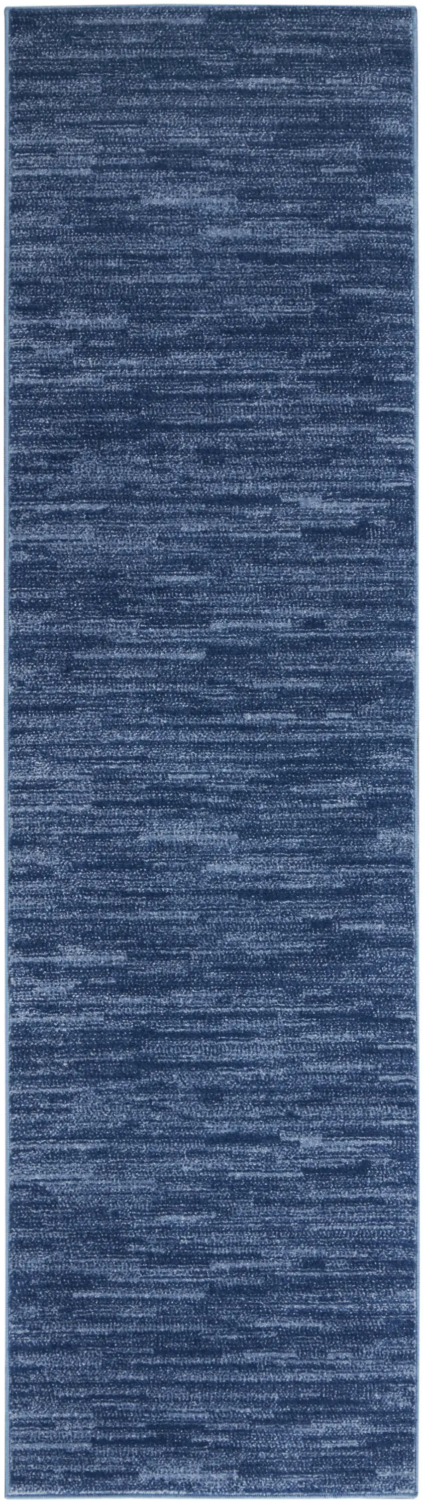 10' Blue Indoor Outdoor Runner Rug Photo 2