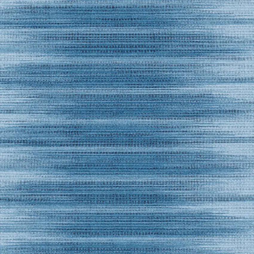 8' Blue Ombre Distressed Non Skid Runner Rug Photo 8