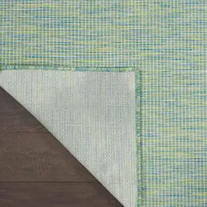 Photo of 10' Blue Power Loom Runner Rug