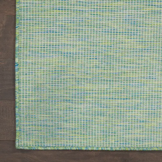 12' Blue Power Loom Runner Rug Photo 8