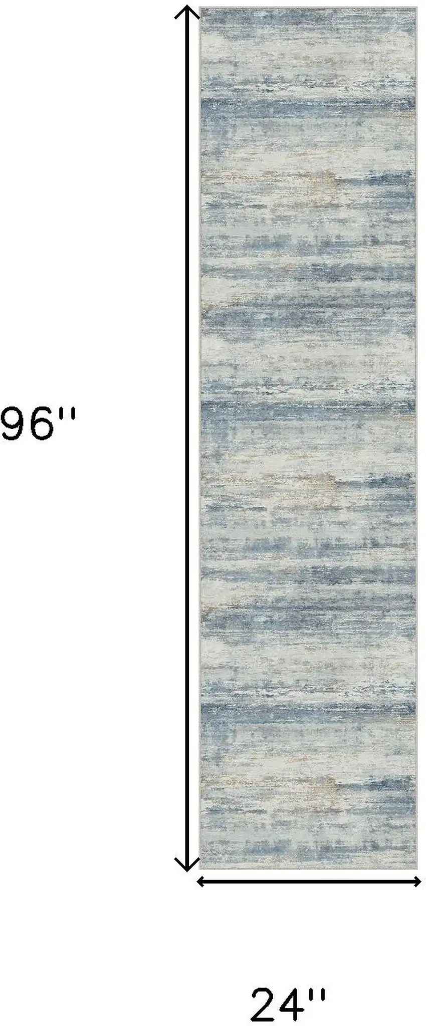 8' Blue Red And Gray Abstract Washable Area Rug Photo 5