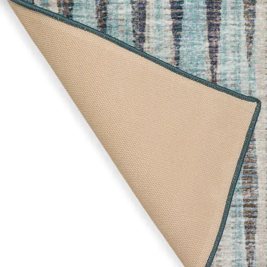 6' Blue Round Ombre Tufted Handmade Area Rug Photo 6