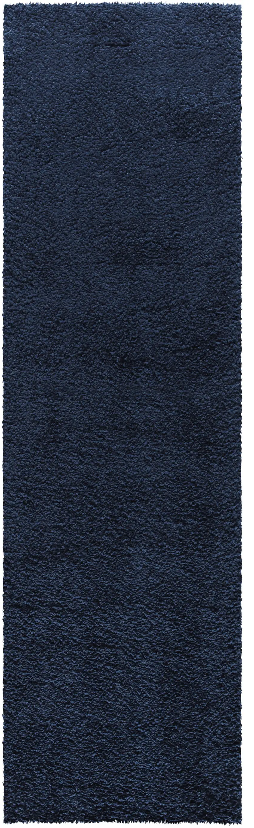 10' Blue Shag Non Skid Runner Rug Photo 4