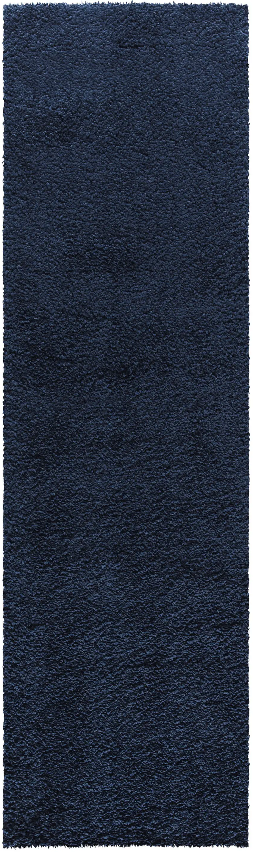 10' Blue Shag Non Skid Runner Rug Photo 5