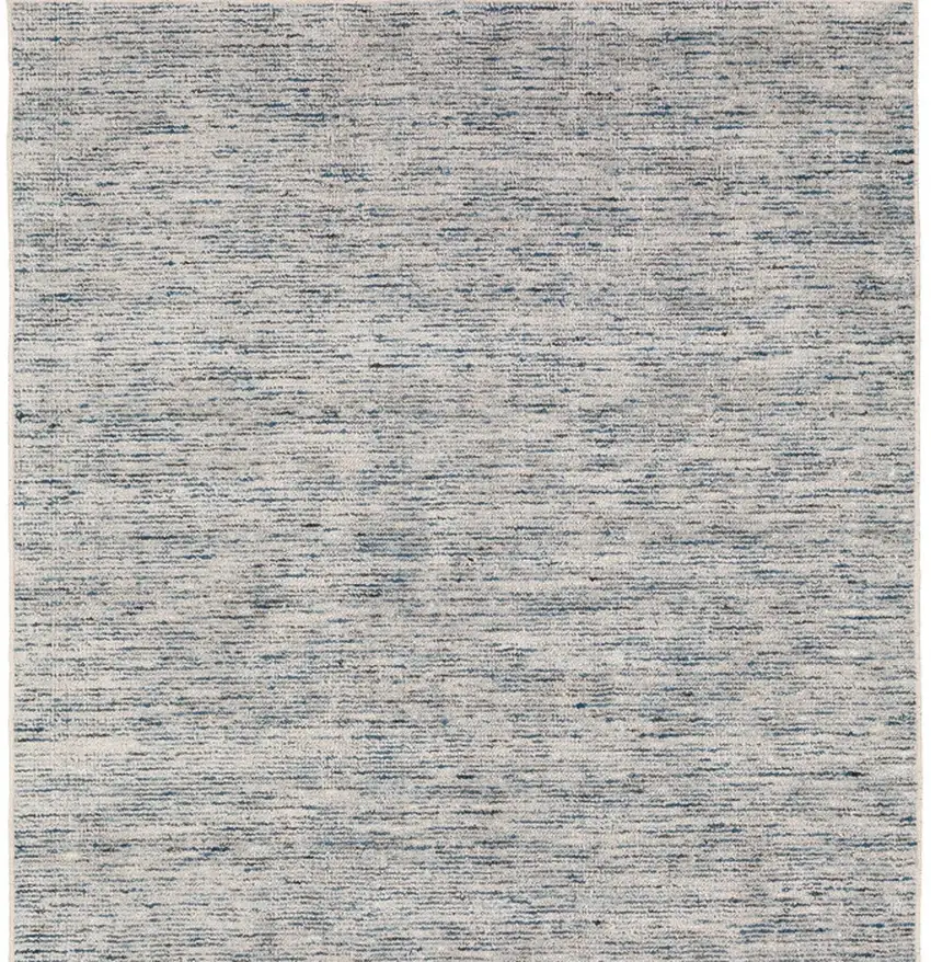 4' Blue Square Wool Hand Loomed Handmade Area Rug Photo 5