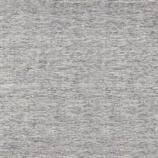6' Blue Square Wool Hand Loomed Handmade Area Rug Photo 4