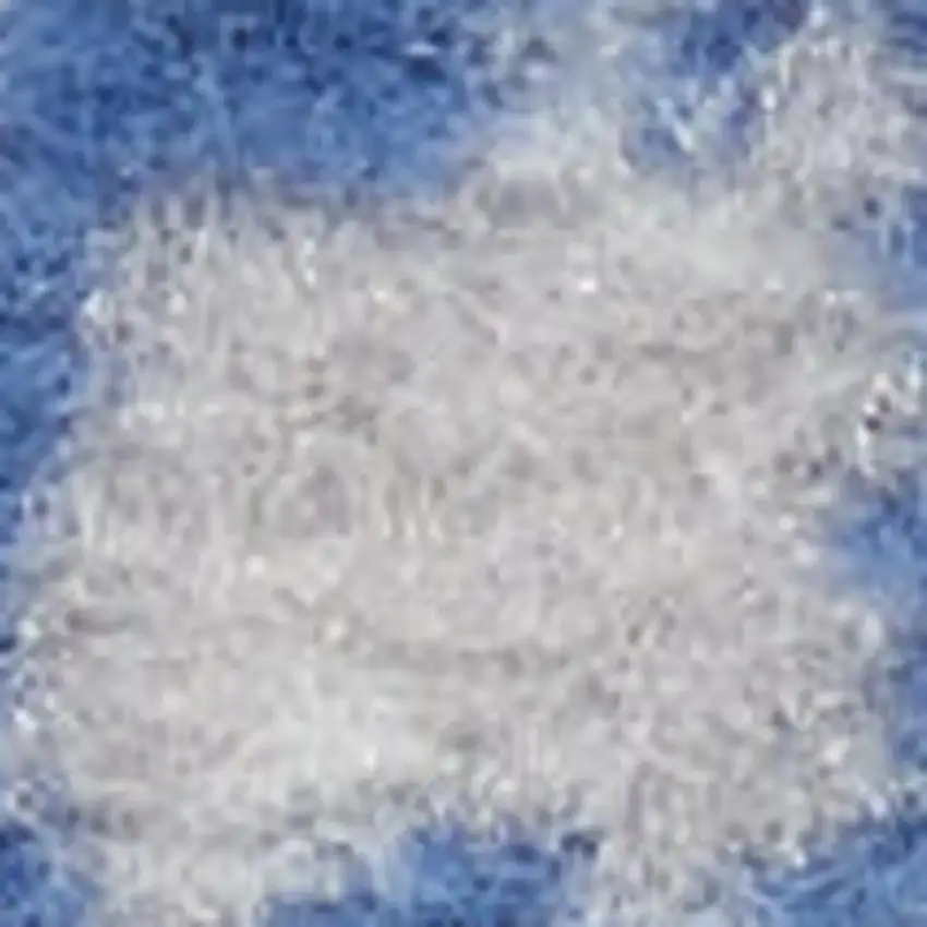 6' Blue and Ivory Geometric Distressed Runner Rug Photo 4