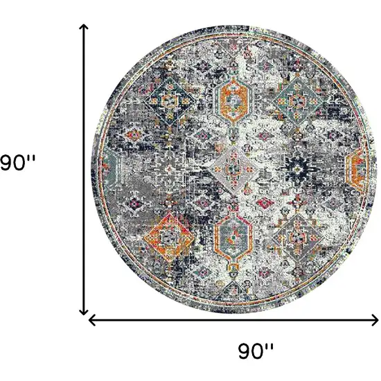 Blue Gray And Rust Area Rug Photo 3