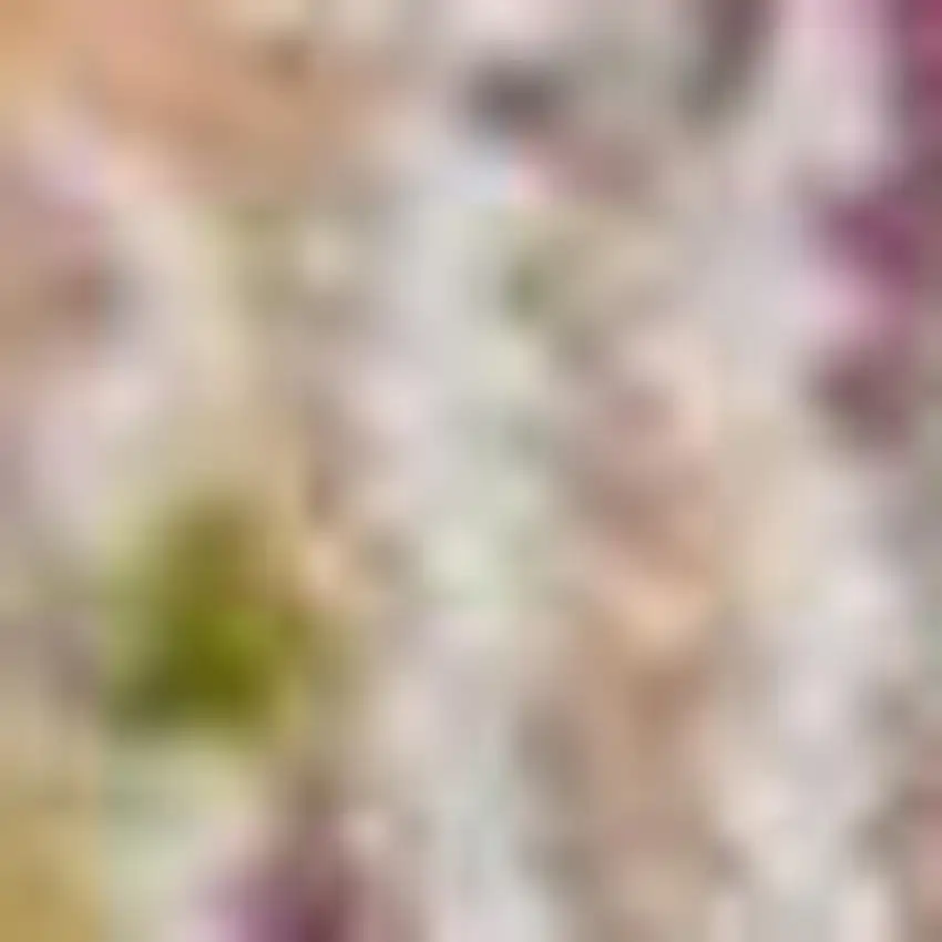 6' Blue and Red Floral Distressed Non Skid Runner Rug Photo 3