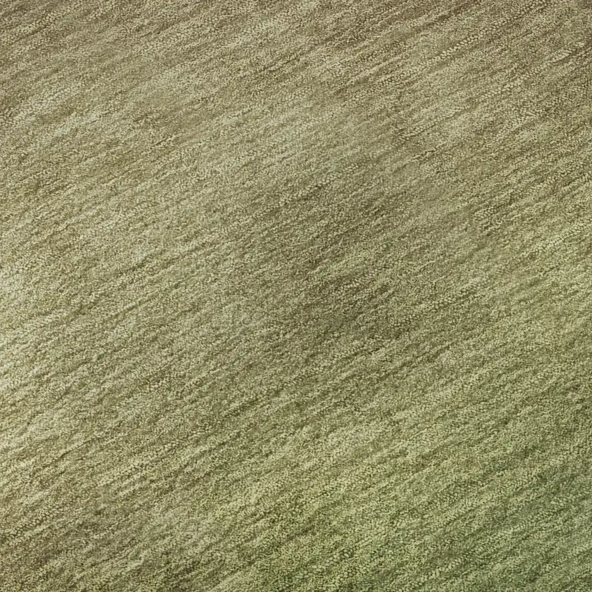 8' Blush And Green Ombre Washable Round Rug With UV Protection Photo 9