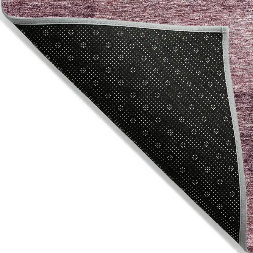 8' Blush And Pink Round Geometric Washable Indoor Outdoor Area Rug Photo 3