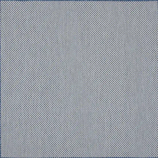 4' Bone Square Geometric Power Loom Area Rug Photo 8