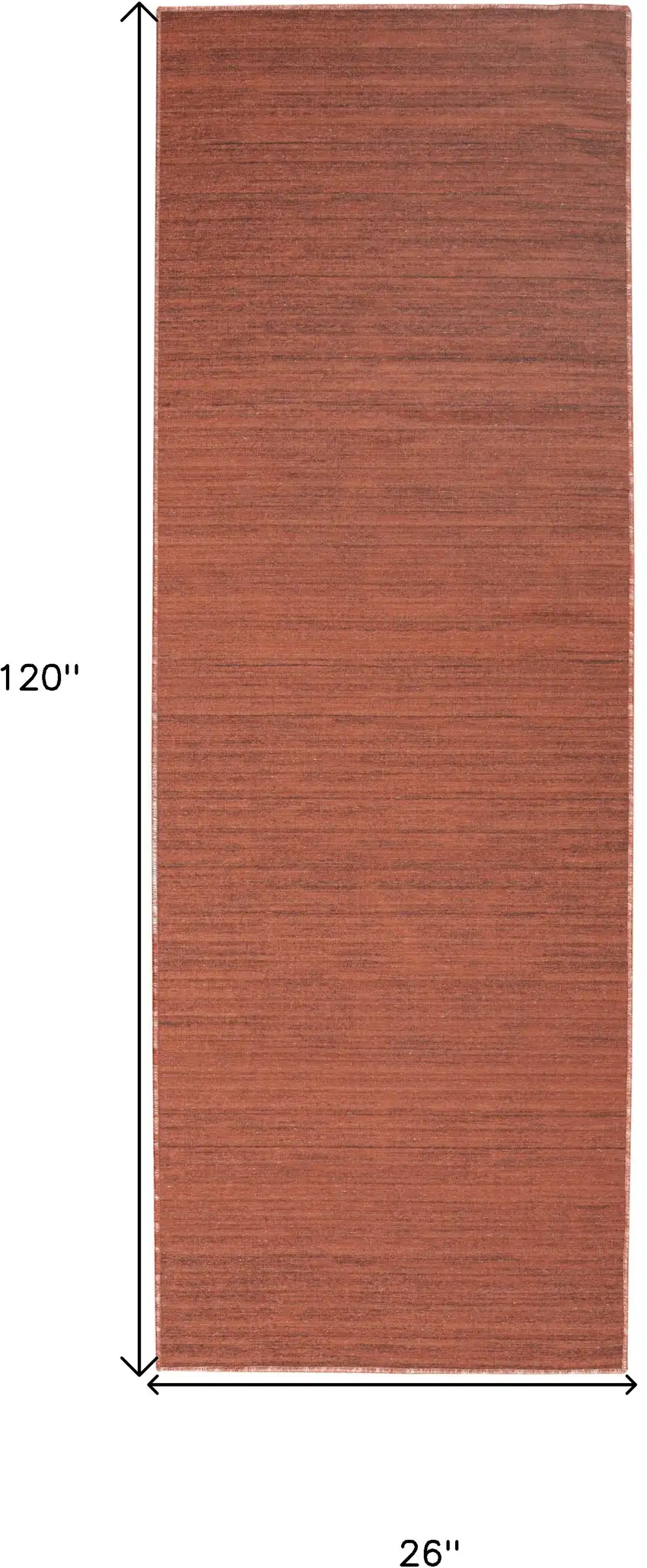10' Brick Red Abstract Washable Runner Rug Photo 3