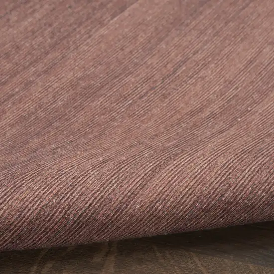 8' Brown Abstract Runner Rug Photo 9