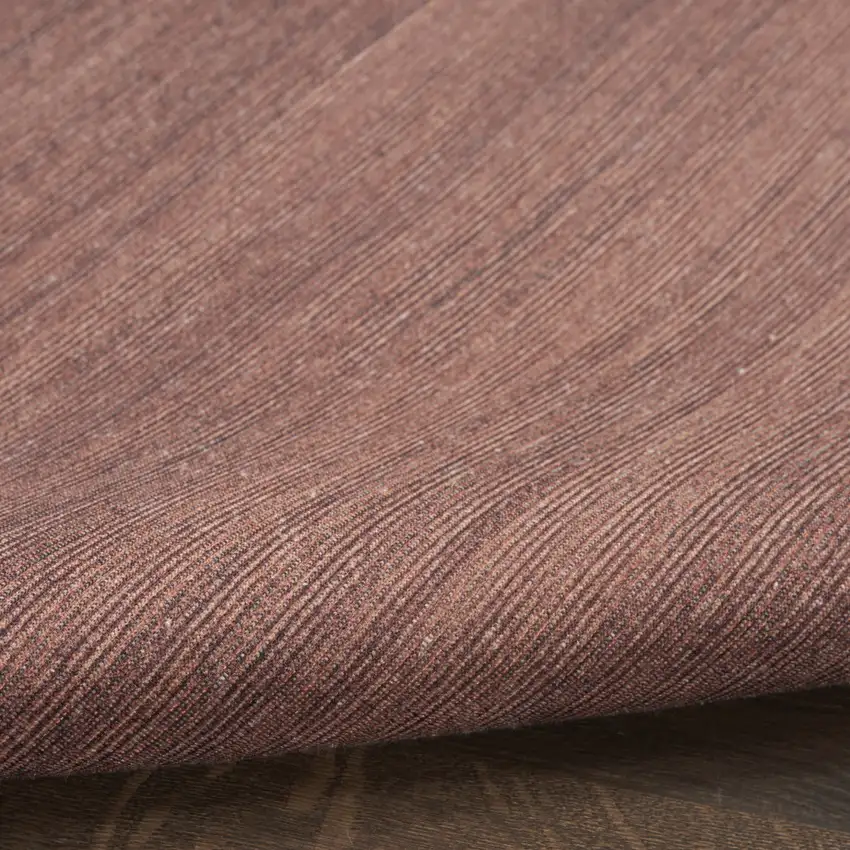 8' Brown Abstract Runner Rug Photo 9