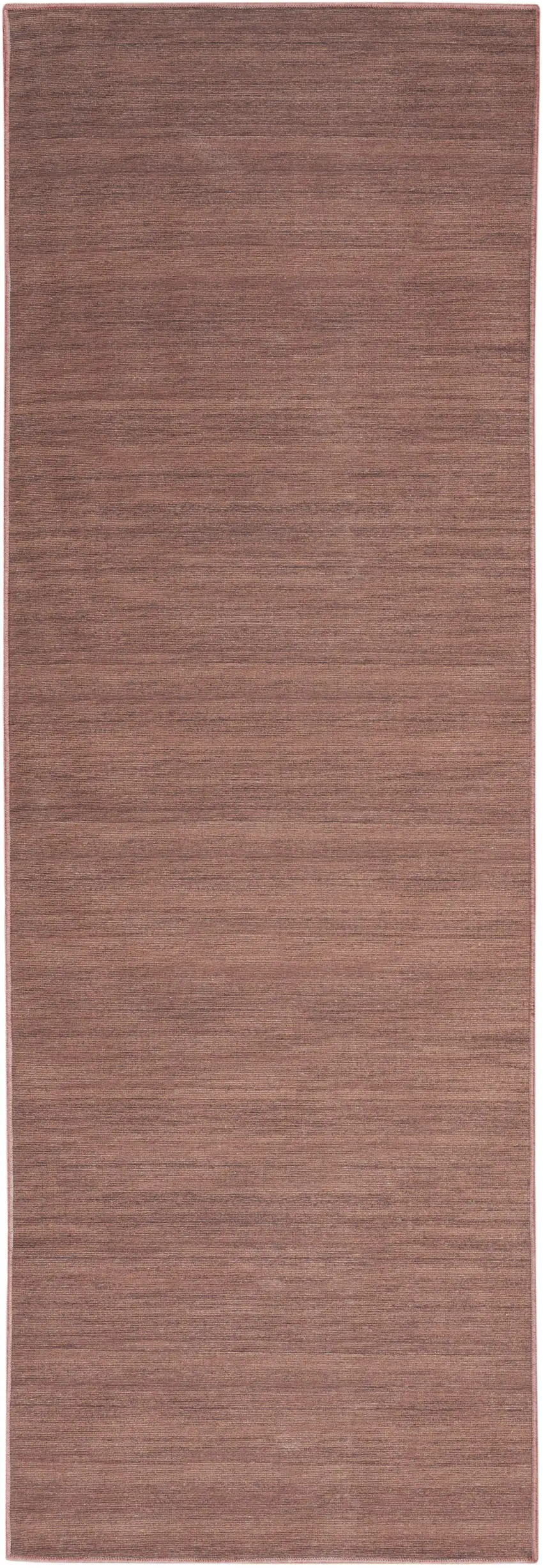 8' Brown Abstract Runner Rug Photo 7