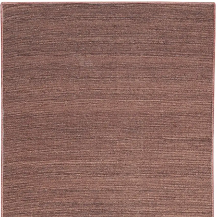 10' Brown Abstract Washable Runner Rug Photo 6