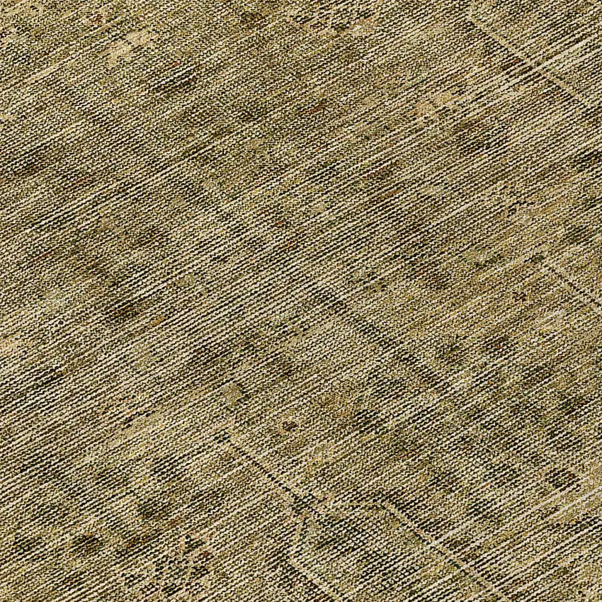 8' Brown And Beige Round Southwestern Washable Indoor Outdoor Area Rug Photo 8