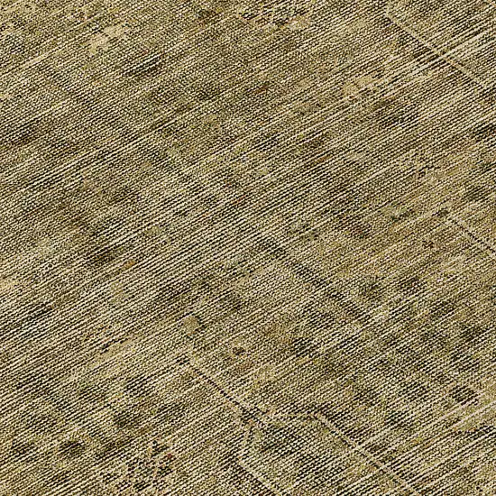 8' Brown And Beige Round Southwestern Washable Indoor Outdoor Area Rug Photo 8