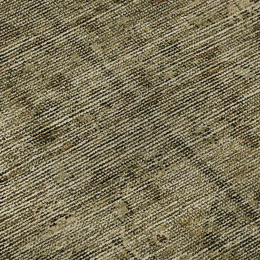 8' Brown And Beige Southwestern Washable Round Rug With UV Protection Photo 9