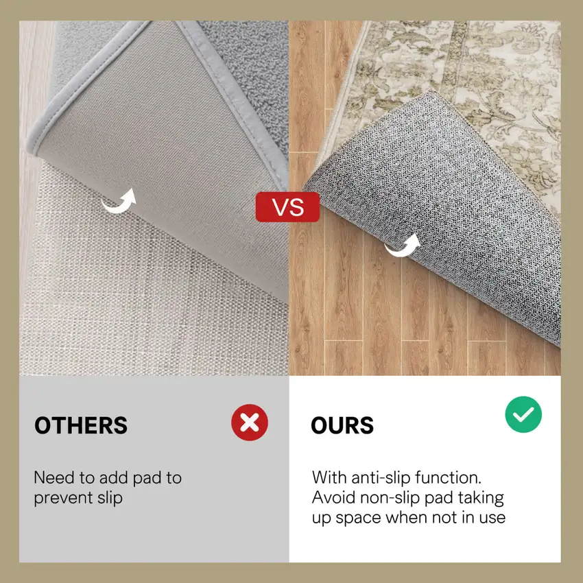 8' Brown And Ivory Floral Medallion Distressed Washable Runner Rug Photo 9