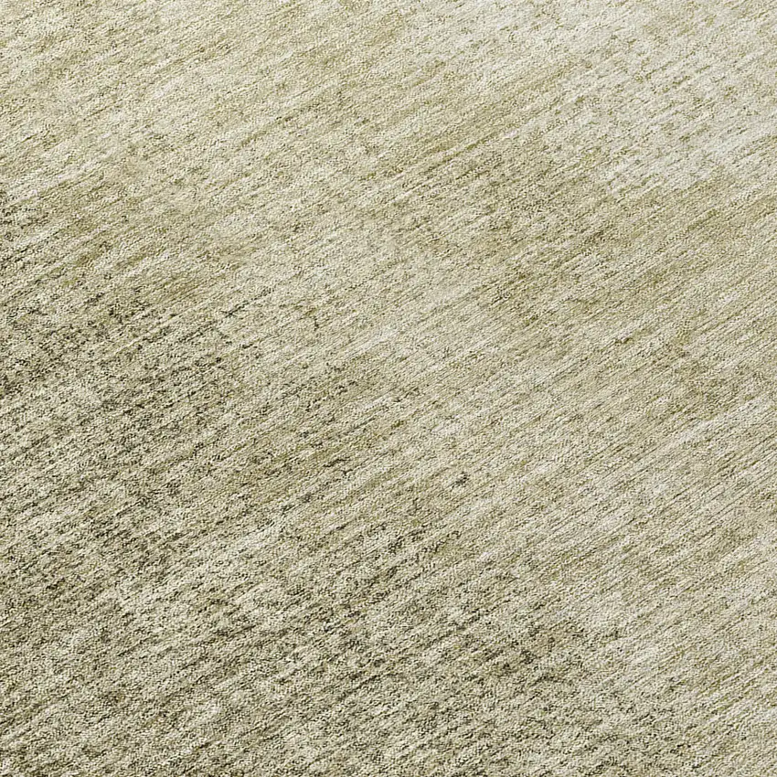 8' Brown Beige And Taupe Round Abstract Washable Indoor Outdoor Area Rug Photo 8