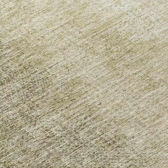 8' Brown Beige And Taupe Round Abstract Washable Indoor Outdoor Area Rug Photo 8