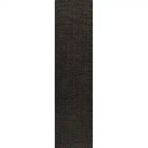 Photo of 8' Brown Jute Handmade Runner Rug