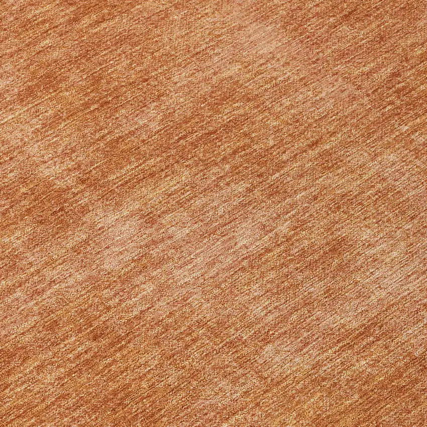 8' Brown Round Washable Indoor Outdoor Area Rug Photo 8
