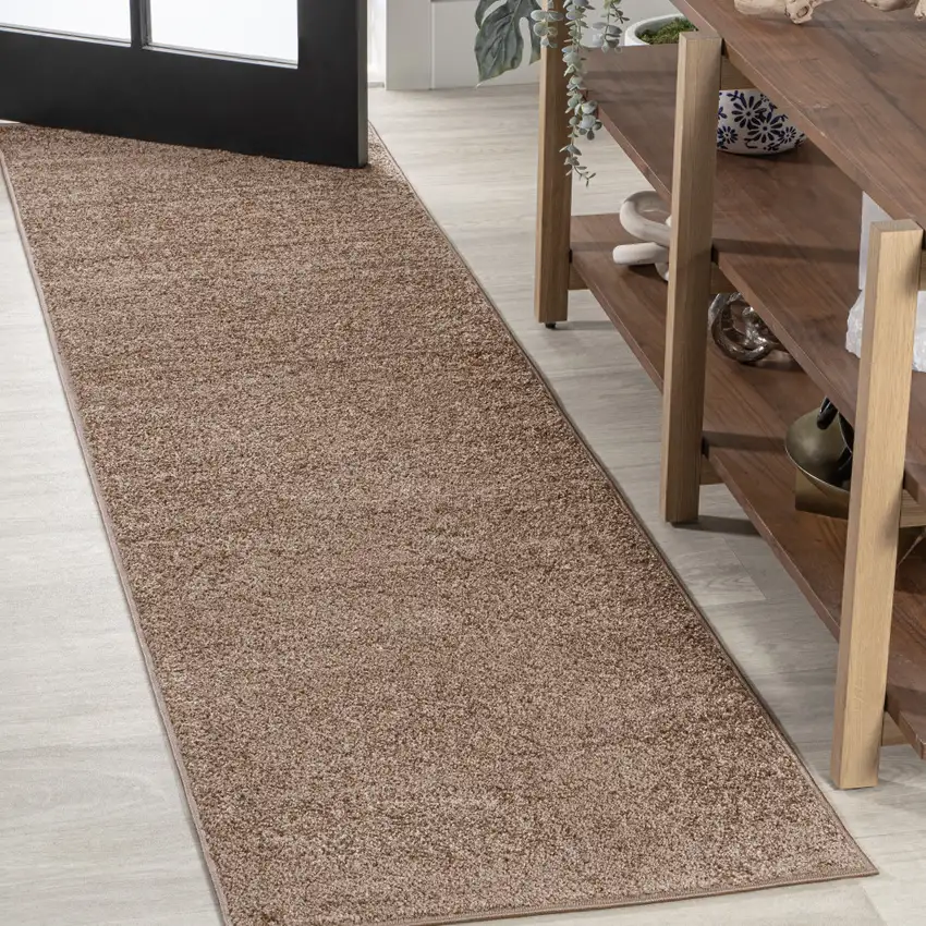 10' Brown Runner Rug Photo 5