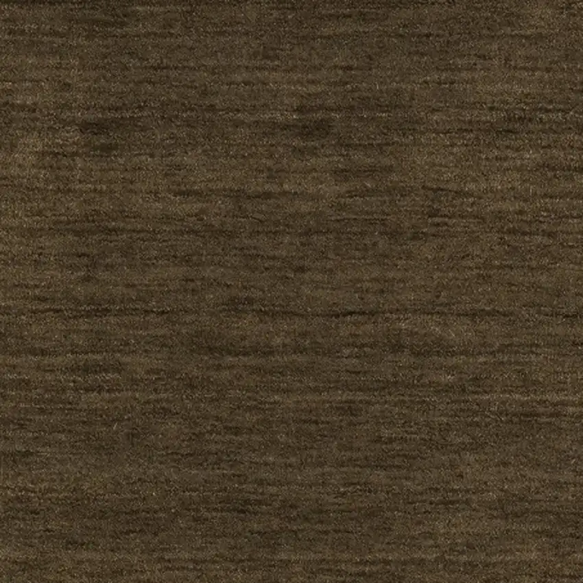 8' Brown Wool Hand Tufted Runner Rug Photo 8
