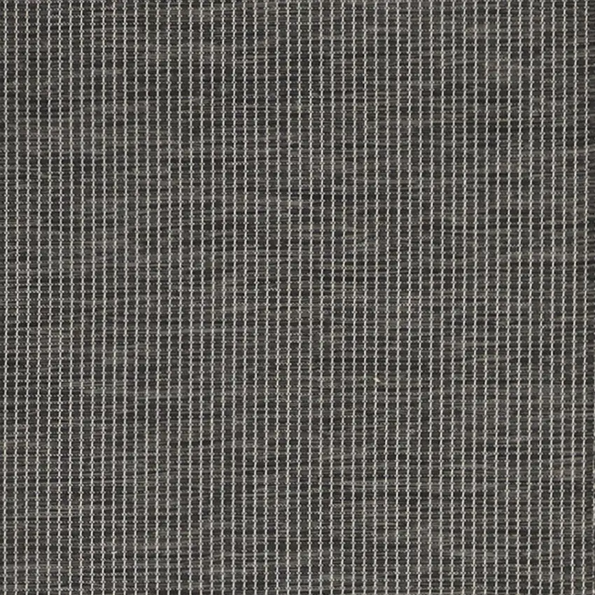 8' Charcoal Power Loom Runner Rug Photo 7