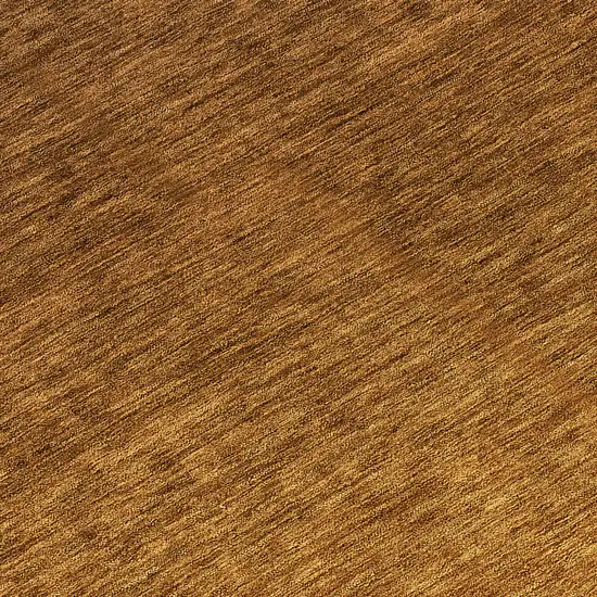 8' Chocolate And Brown Round Ombre Washable Indoor Outdoor Area Rug Photo 8