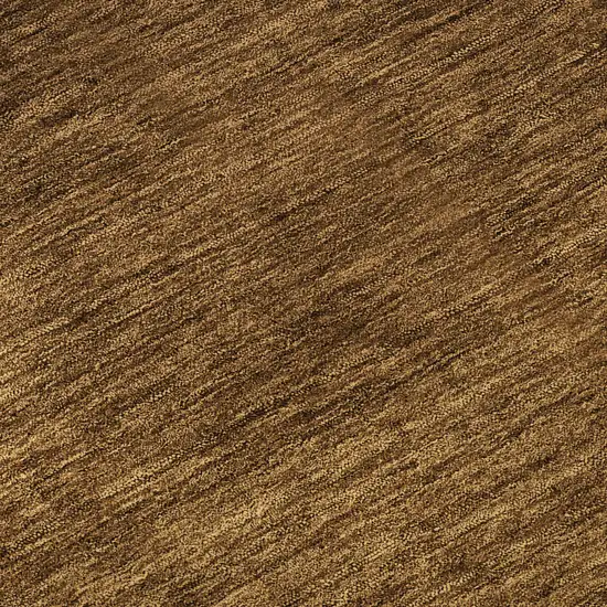 8' Chocolate And Gray Ombre Washable Round Rug With UV Protection Photo 9